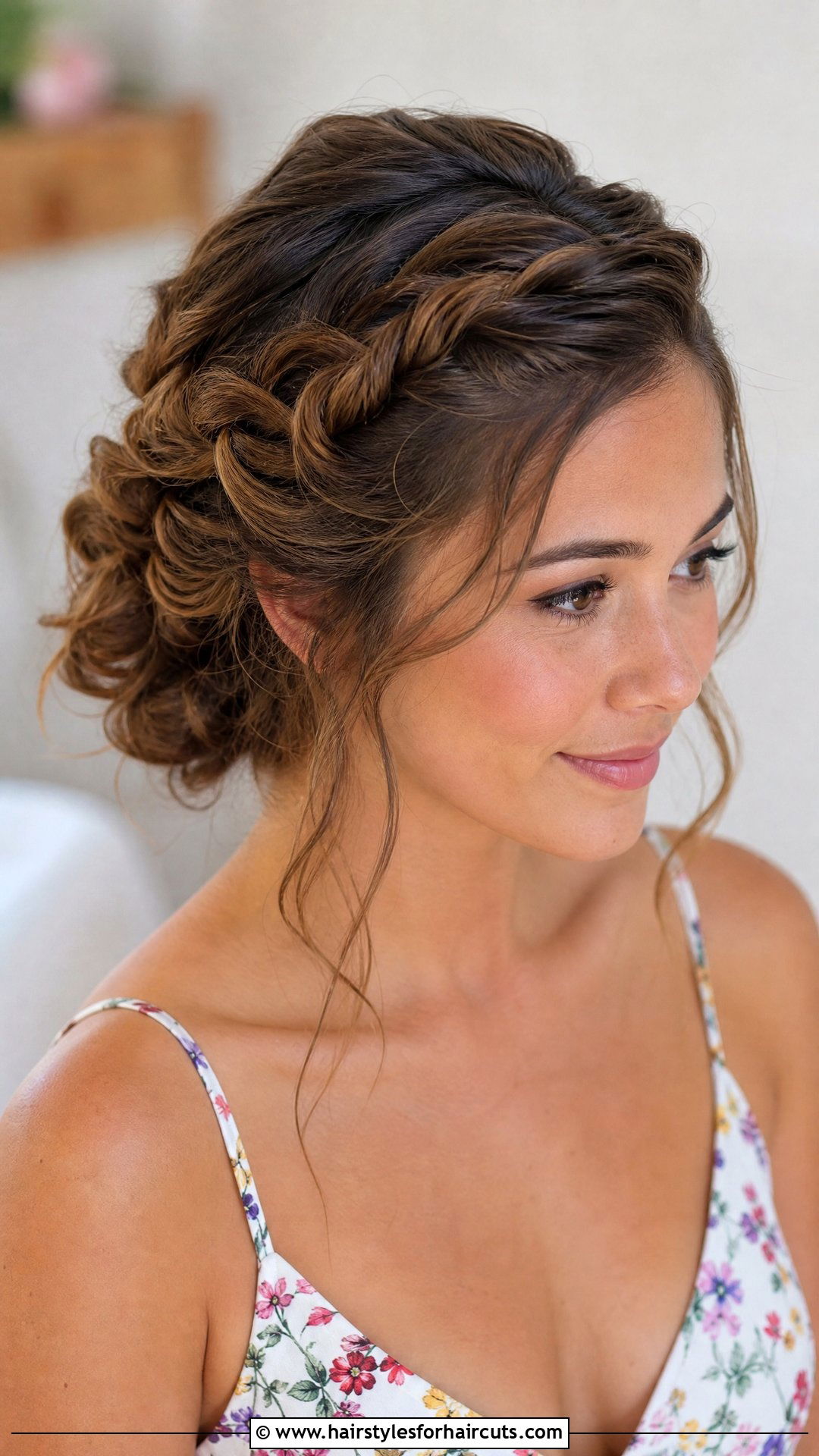 Whimsical Twisted Halo Updo - 25 whimsical hairstyles - 25 whimsical hairstyles