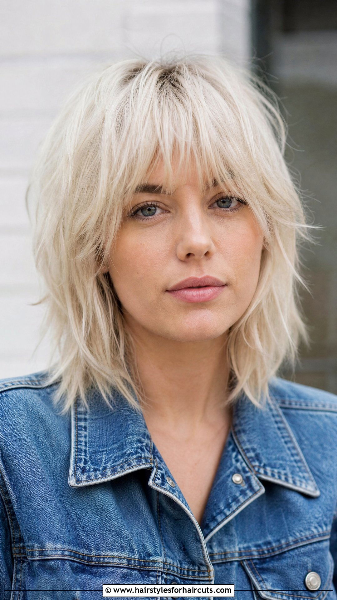White Blonde Shag Haircut - 25 white hairstyles - 25 white hairstyles