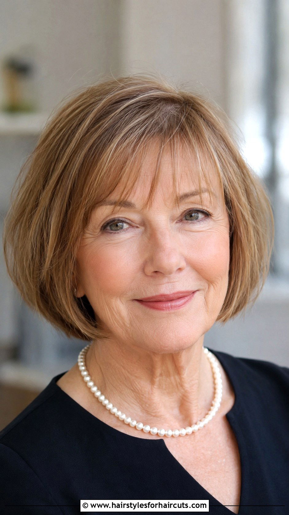 Wispy Bangs Bob - 25 haircuts for thin hair women over 60 - 25 haircuts for thin hair women over 60