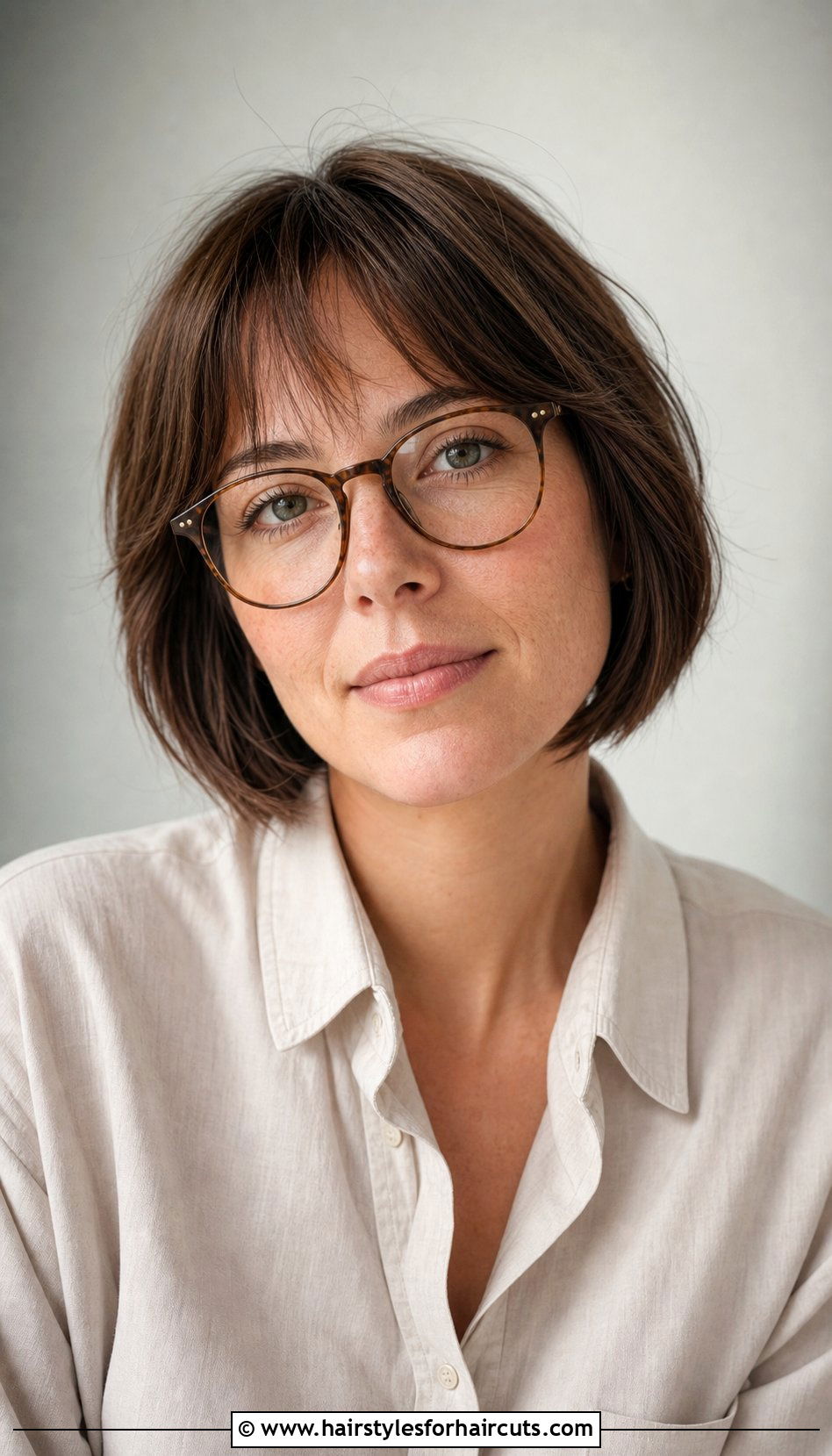 Wispy Bangs Bob With Glasses - 25 hairstyles for women with glasses - 25 hairstyles for women with glasses