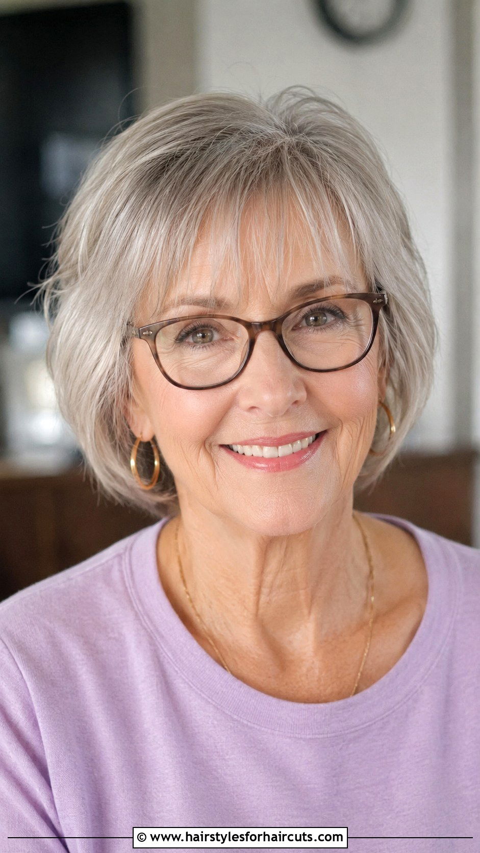 Wispy Bangs Haircut - 25 haircuts for women over 60 with glasses - 25 haircuts for women over 60 with glasses