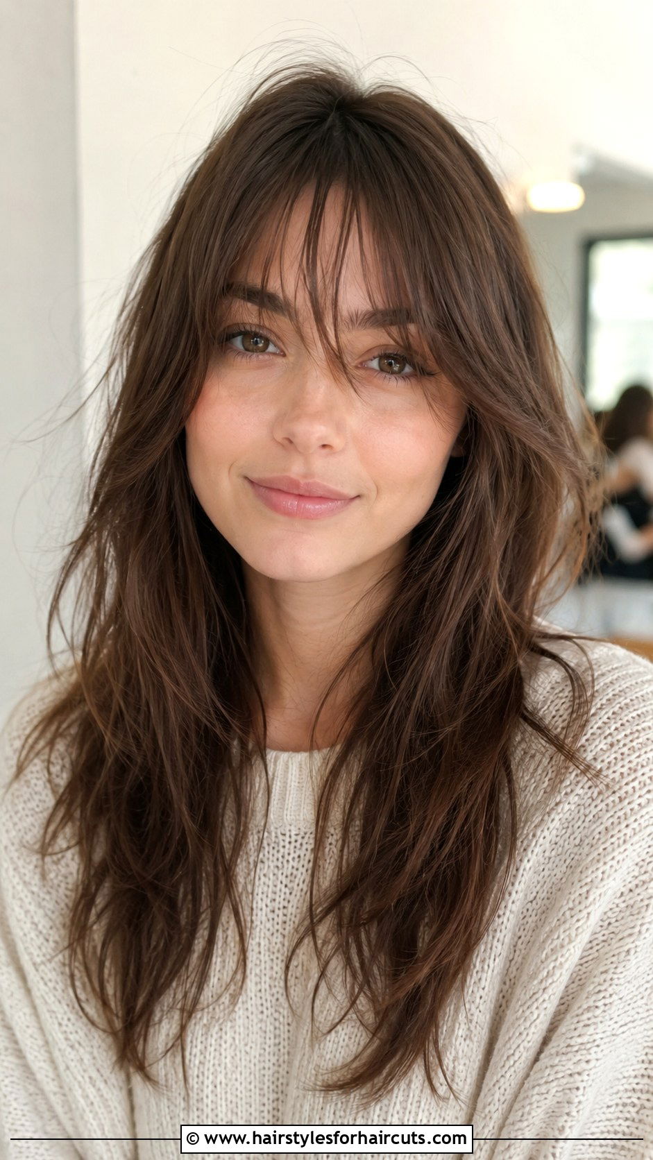 Wispy Bangs Haircut - 25 best haircuts for diamond shaped face - 25 best haircuts for diamond shaped face