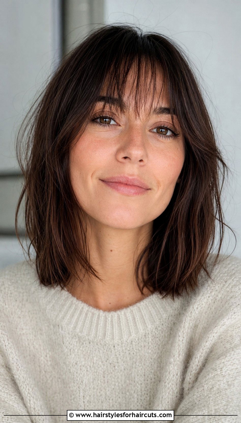 Wispy Bangs Lob Haircut - 25 haircuts instagram captions - 25 haircuts instagram captions