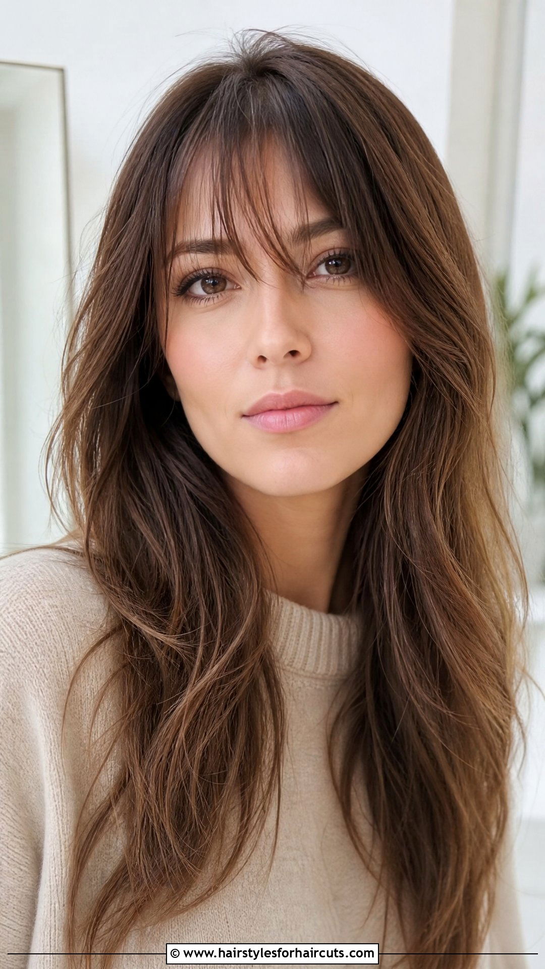 Wispy Bangs Long Hair - 25 middle age hairstyles - 25 middle age hairstyles