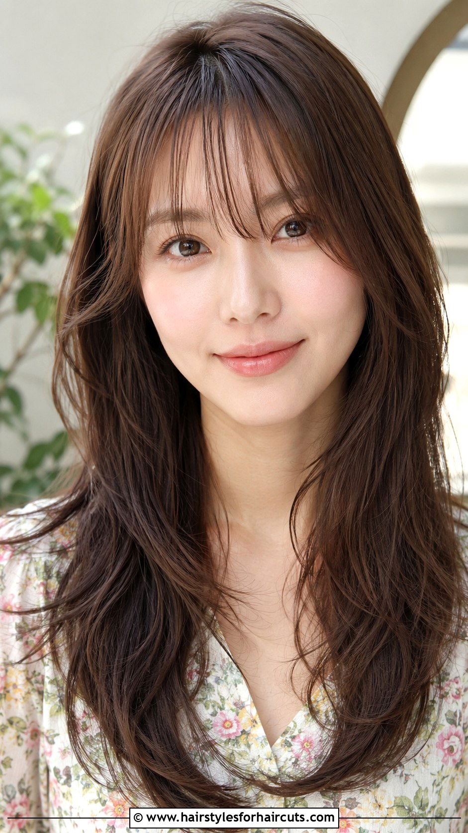 Wispy Bangs Long Layers - 25 diamond face hairstyles - 25 diamond face hairstyles