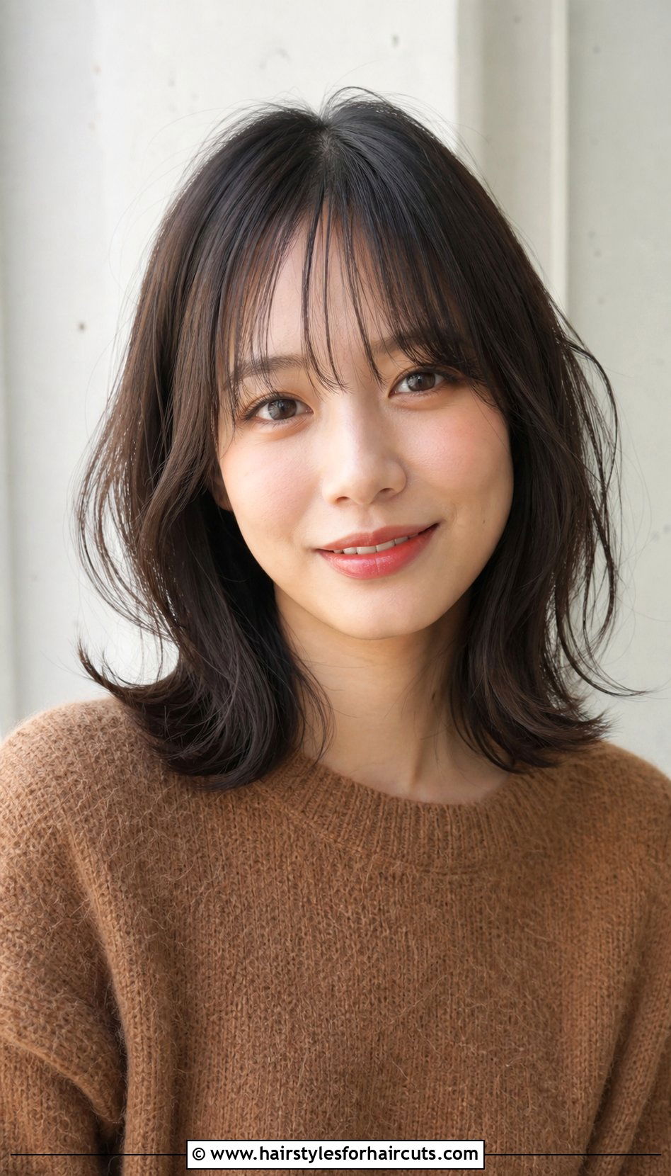 Wispy Bangs Medium Hair - 25 hairstyles for round face asian woman - 25 hairstyles for round face asian woman
