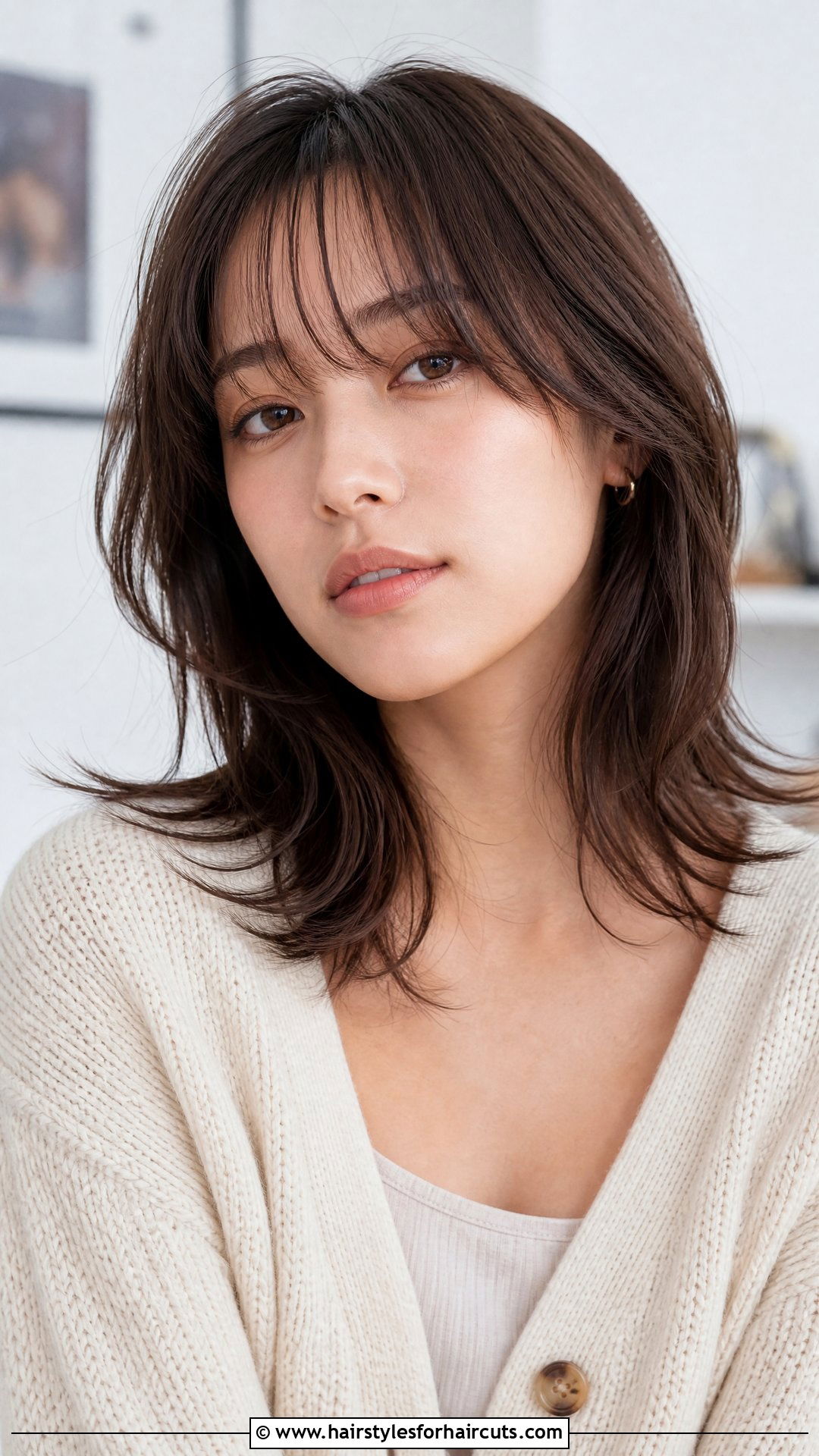 Wispy Bangs Medium Hair - 25 medium hairstyles for thick hair - 25 medium hairstyles for thick hair