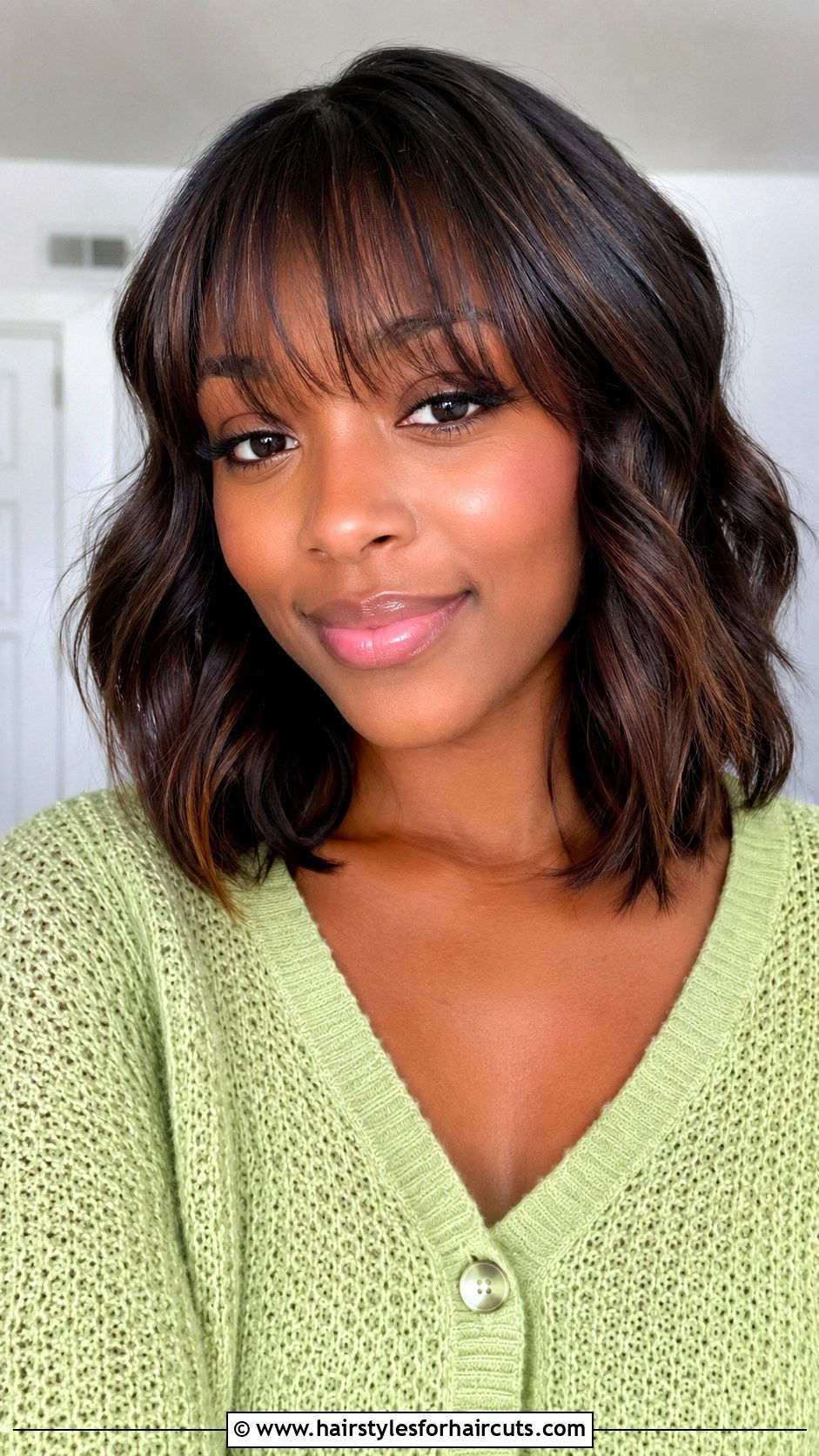 Wispy Bangs With Shoulder Length Hair - 25 hairstyles for thinning hair black women - 25 hairstyles for thinning hair black women