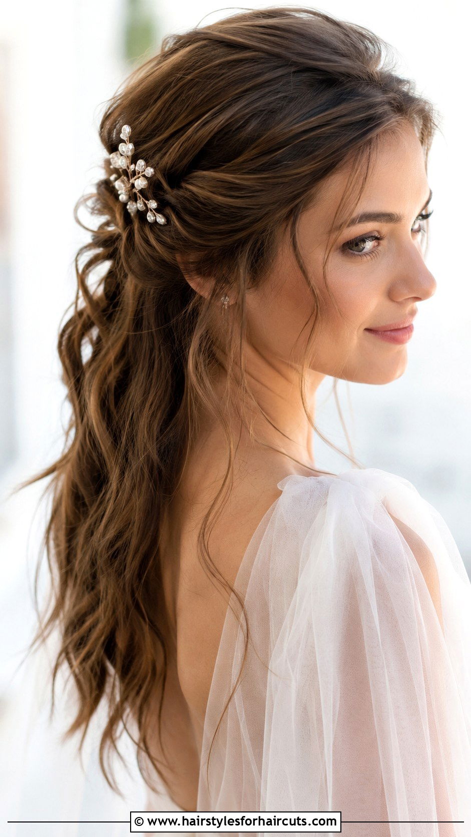 Wispy Half Updo For Short Hair - 25 bridesmaid updo hairstyles for short hair - 25 bridesmaid updo hairstyles for short hair