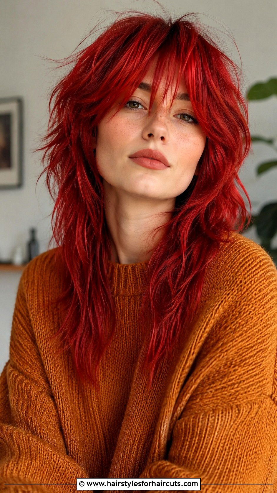 Wolf Cut With Bright Colors - 25 craziest haircuts - 25 craziest haircuts