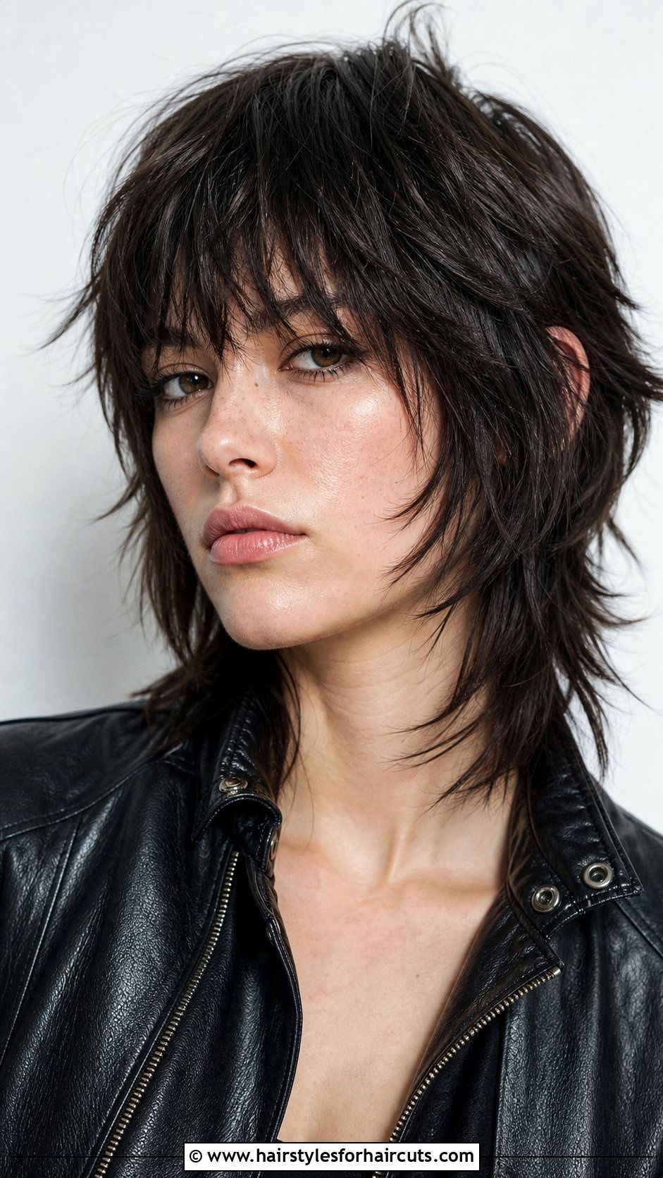 Wolf Cut With Choppy Bangs - 25 haircuts with bangs and layers - 25 haircuts with bangs and layers