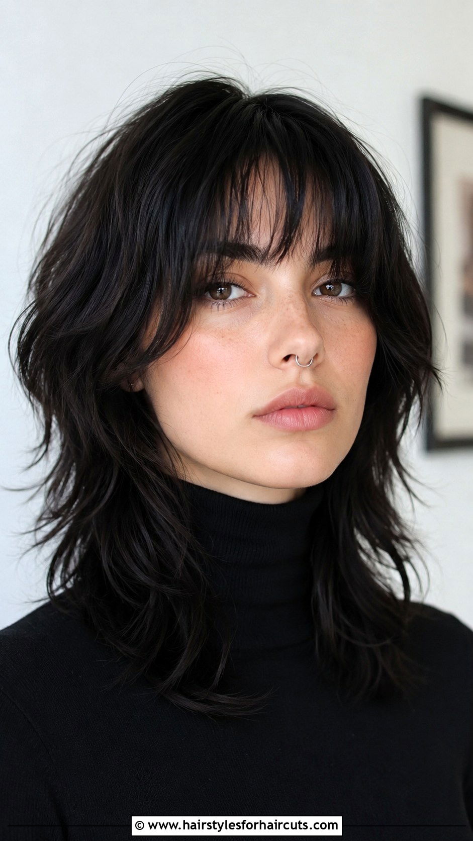 Wolf Cut with Bottleneck Bangs - 25 wolf bang haircuts - 25 wolf bang haircuts