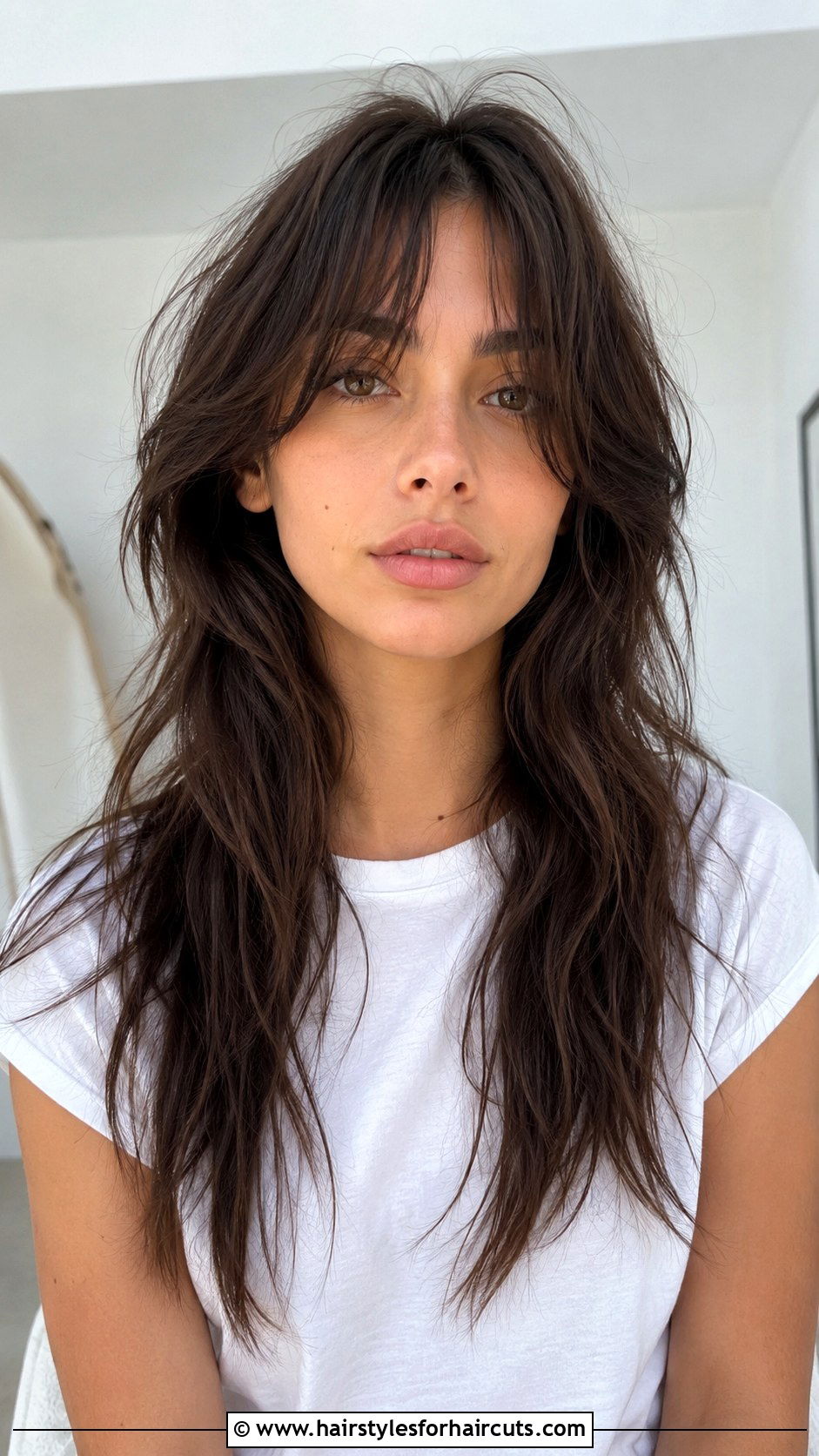 Wolf Cut with Curtain Bangs - 25 wolf bang haircuts - 25 wolf bang haircuts