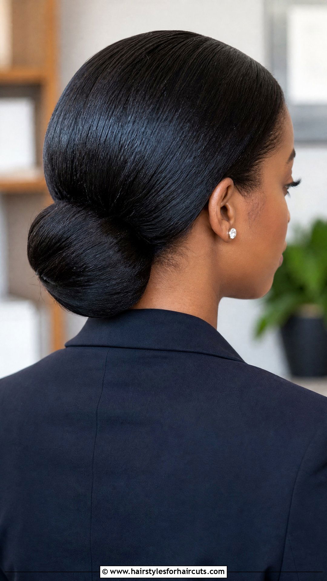 Wrap Around Bun Hairstyle - 25 wrap hairstyles for black hair - 25 wrap hairstyles for black hair