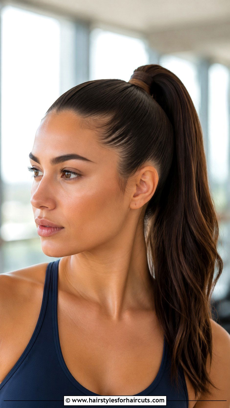 Wrapped High Ponytail - 25 easy ponytail hairstyles for medium length hair - 25 easy ponytail hairstyles for medium length hair