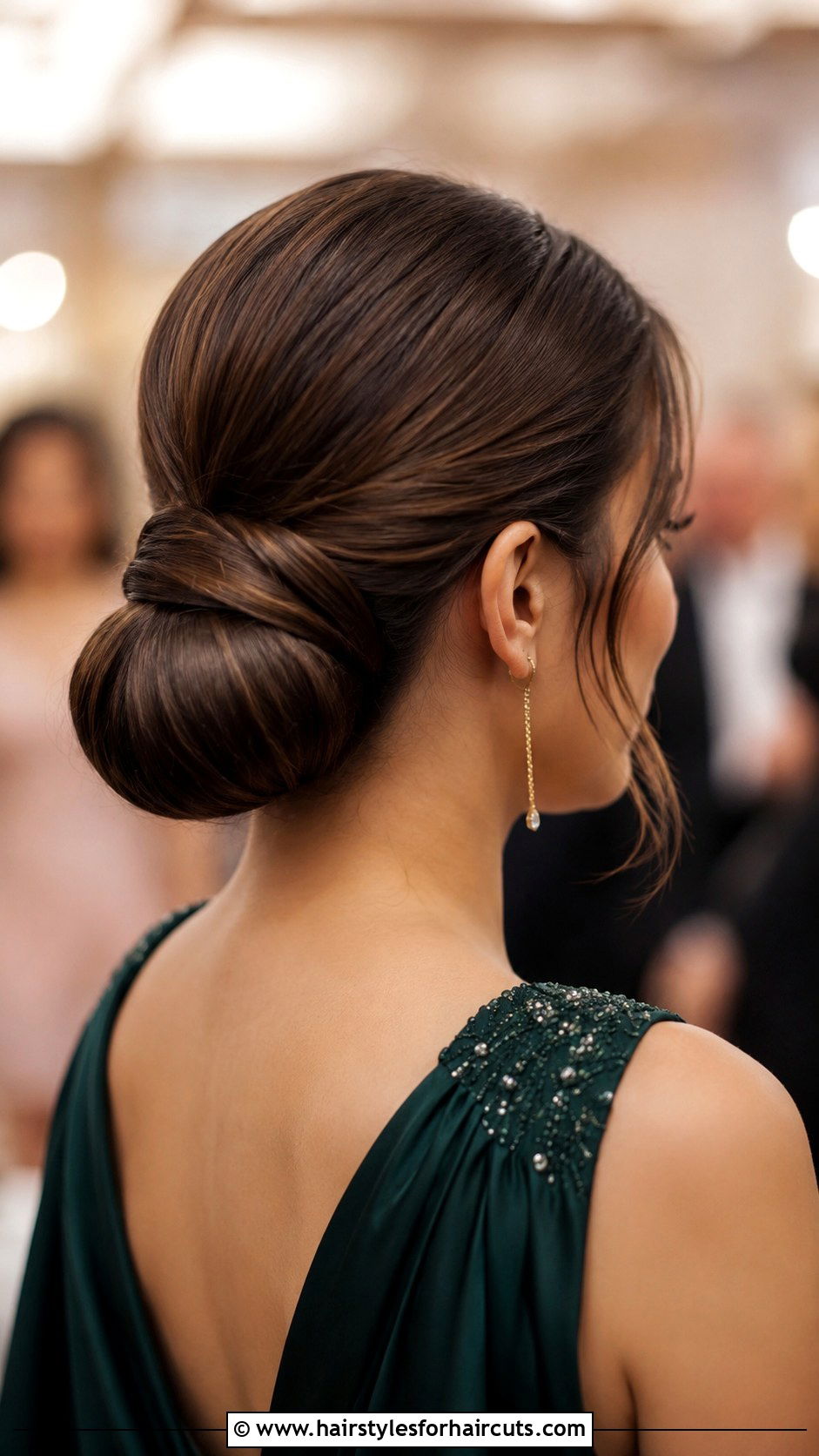 Wrapped Low Bun - 25 bun hairstyles for long hair - 25 bun hairstyles for long hair
