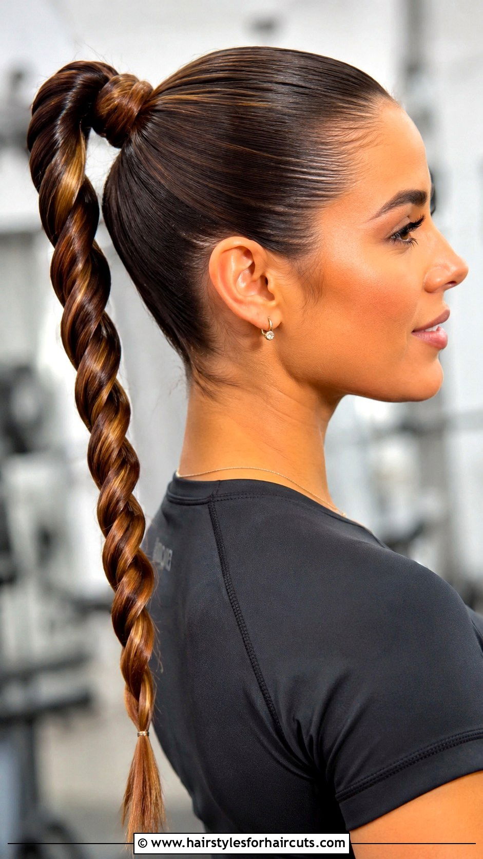 Wrapped Spiral Ponytail - 25 curling iron hairstyles - 25 curling iron hairstyles