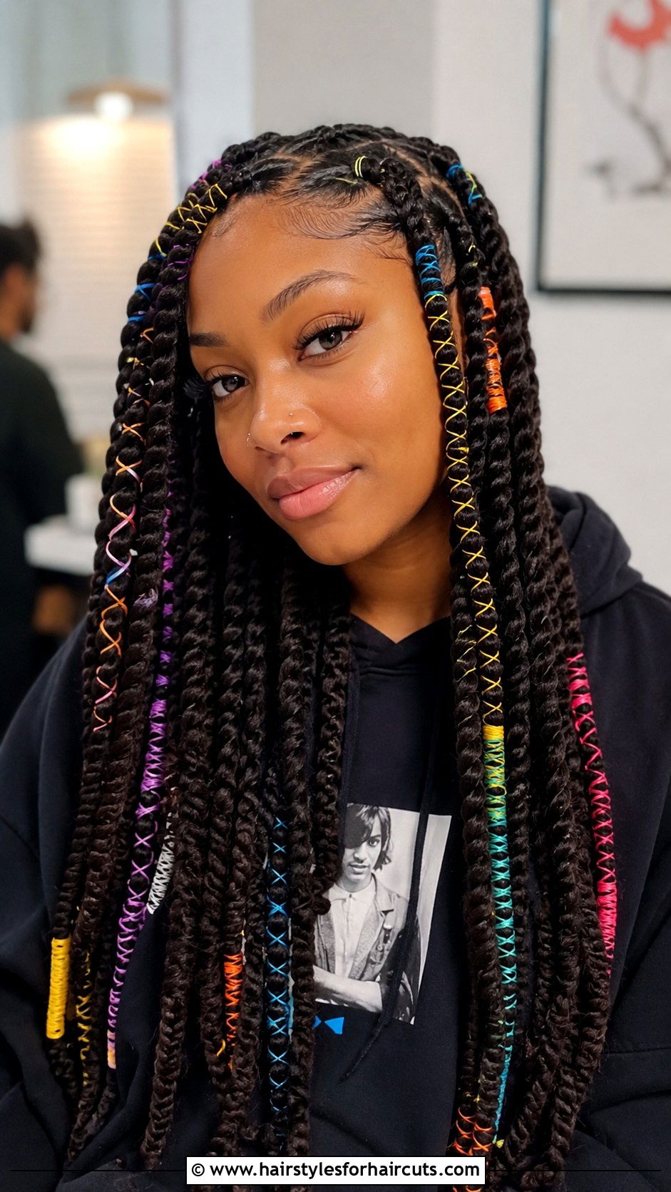 Yarn Braids - 25 easy diy hairstyles for black hair - 25 easy diy hairstyles for black hair
