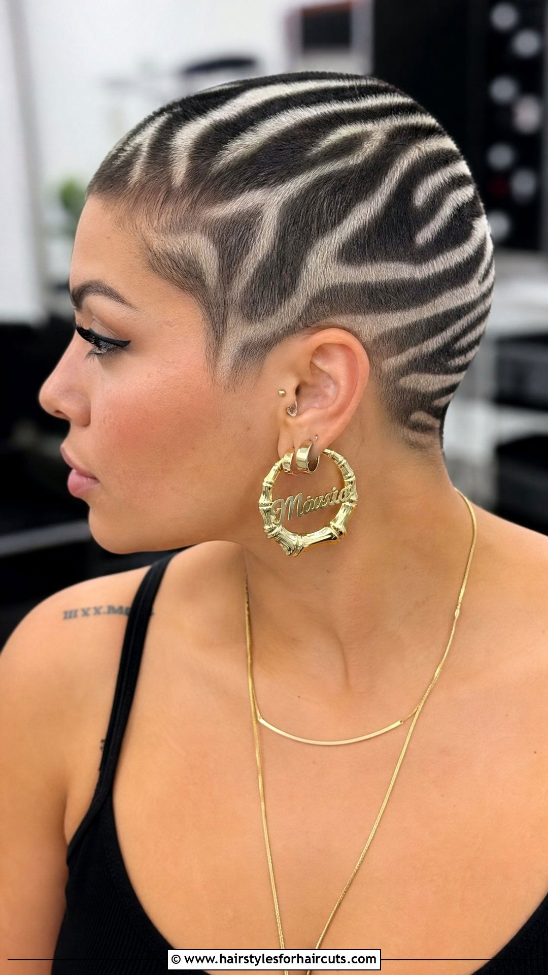 Zebra Pattern Buzz Cut - 25 zebra hairstyles - 25 zebra hairstyles