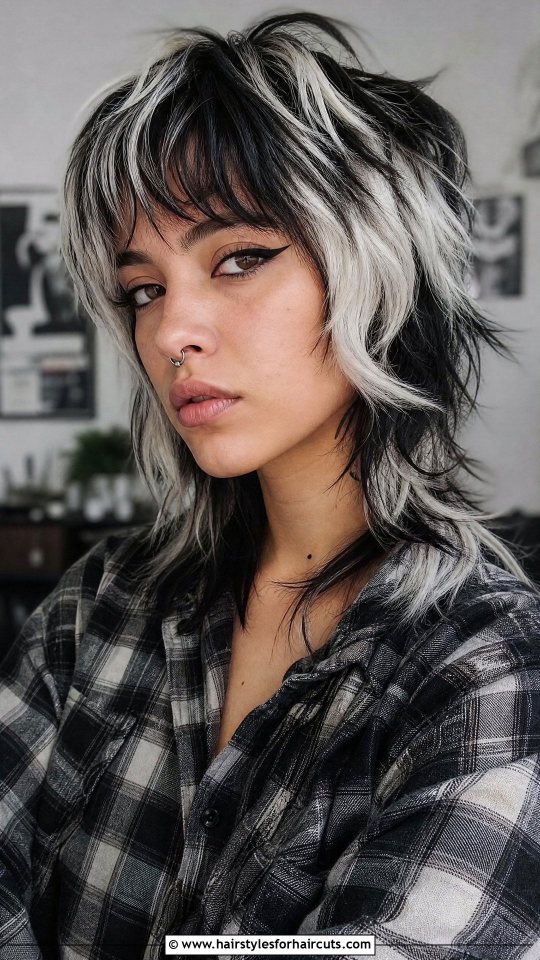 Zebra Pattern Wolf Cut - 25 zebra hairstyles - 25 zebra hairstyles