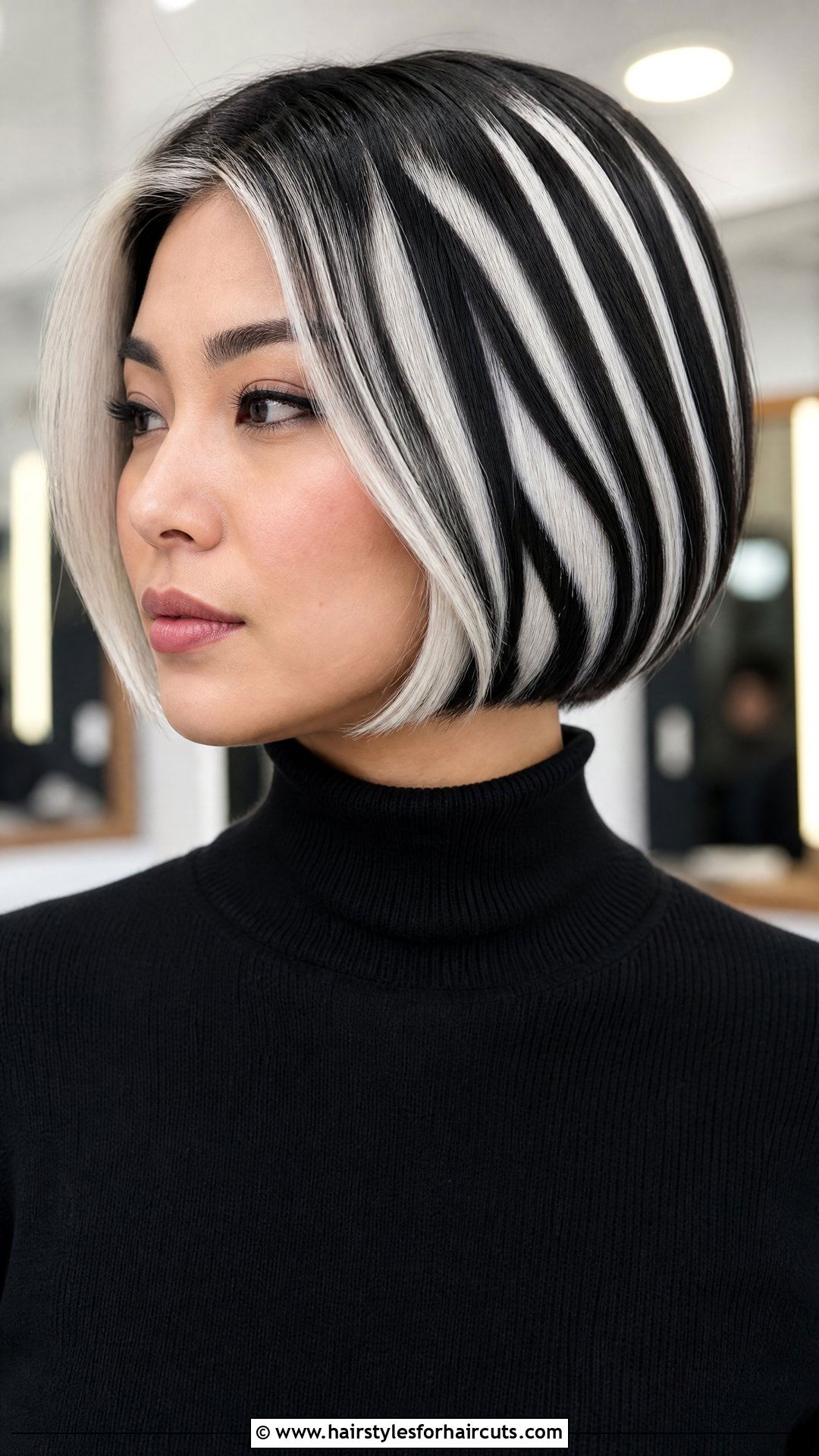 Zebra Print Bob Haircut - 25 zebra hairstyles - 25 zebra hairstyles