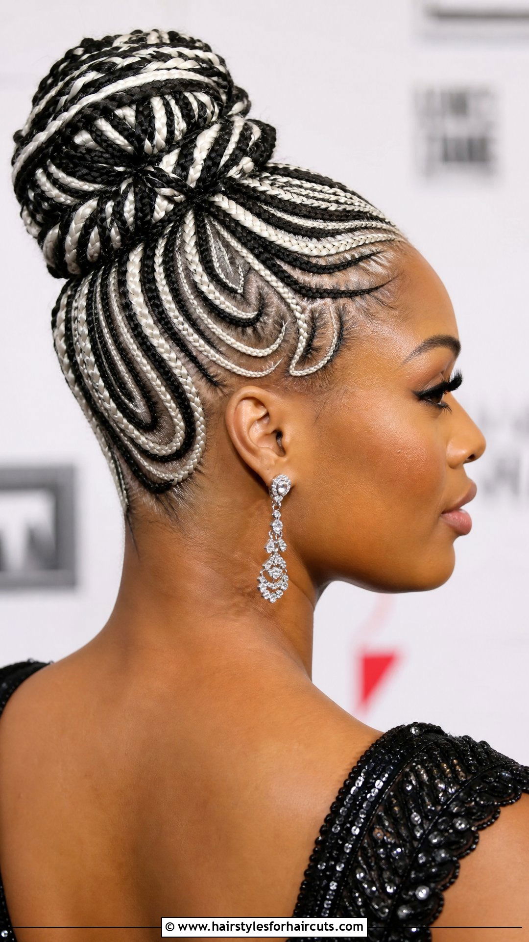 Zebra Print Braided Updo - 25 zebra hairstyles - 25 zebra hairstyles