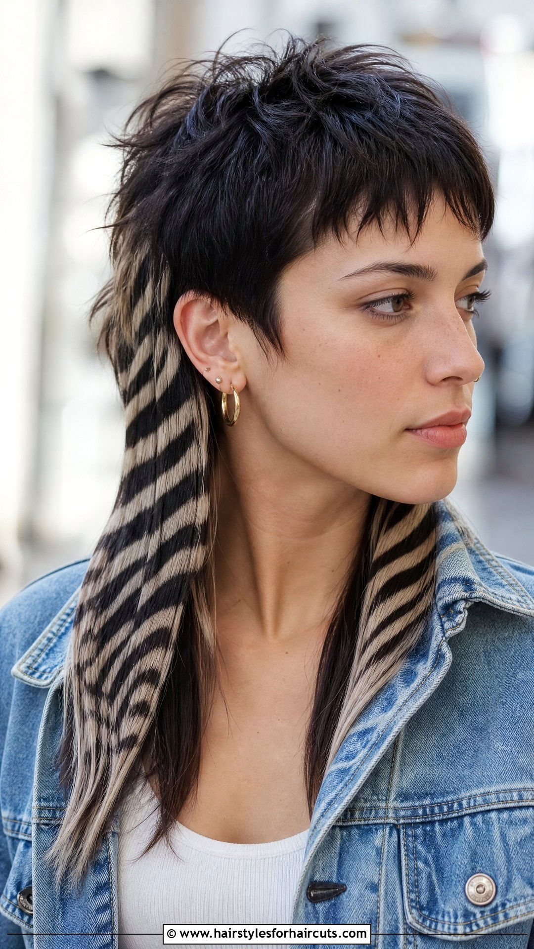 Zebra Print Mullet Haircut - 25 zebra hairstyles - 25 zebra hairstyles