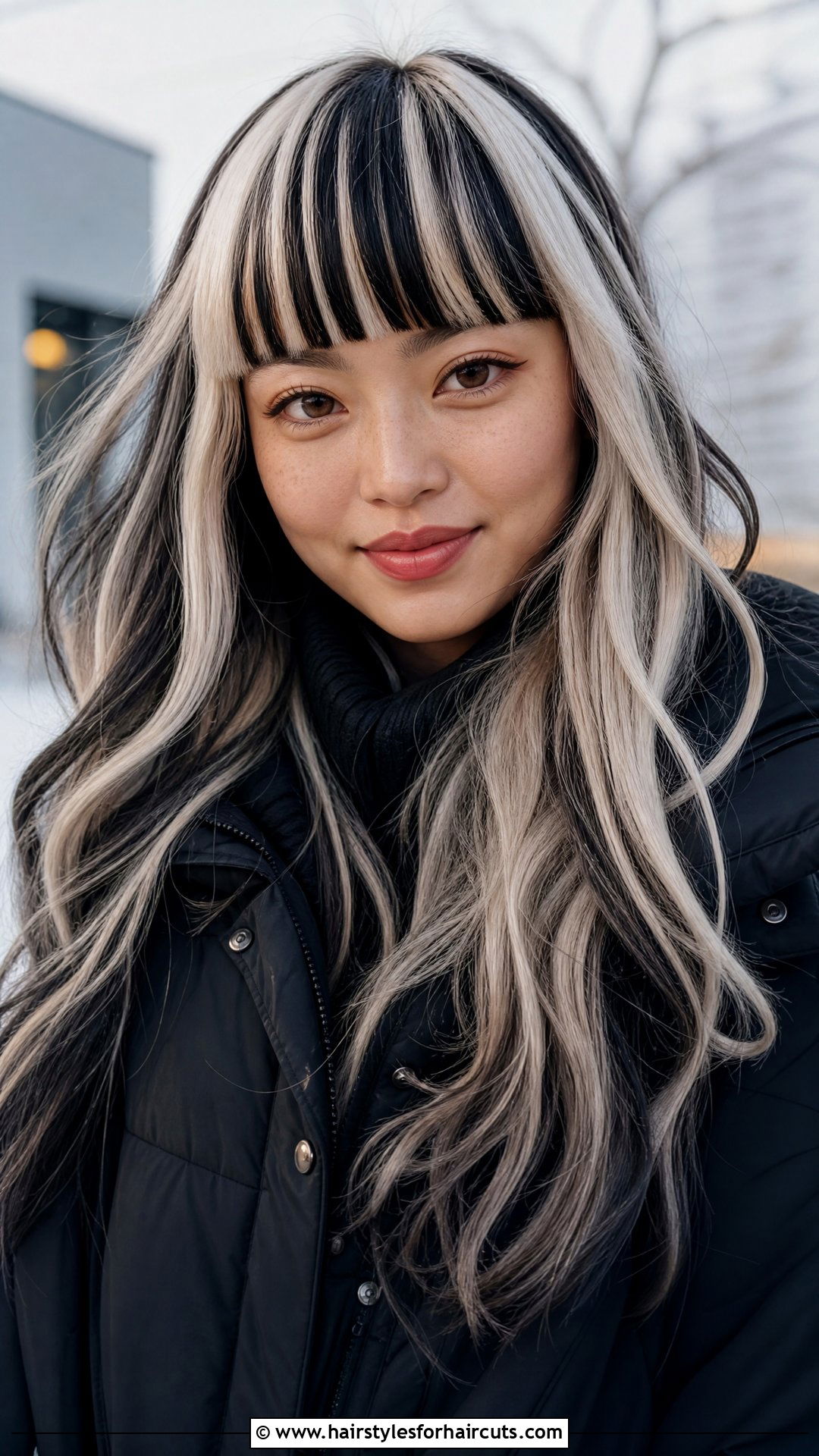 Zebra Stripe Long Hair With Bangs - 25 zebra hairstyles - 25 zebra hairstyles
