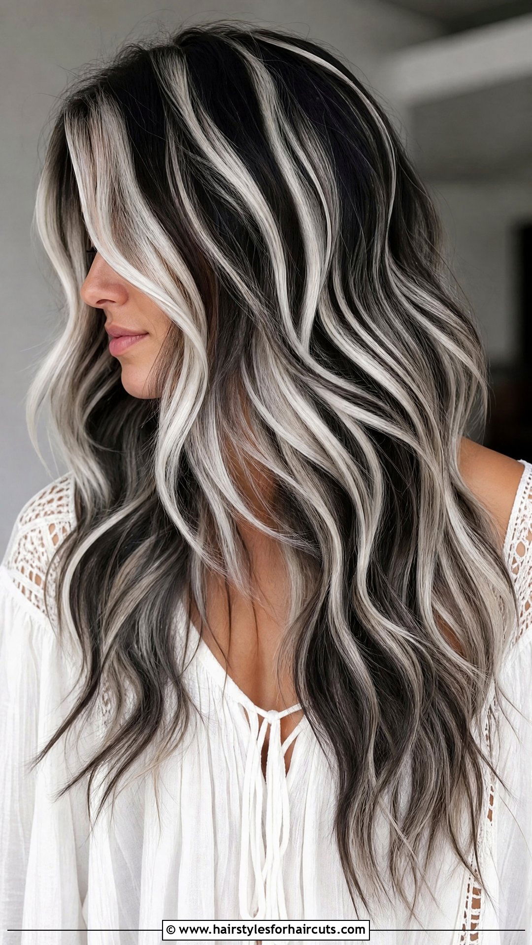 Zebra Stripe Wavy Hair - 25 zebra hairstyles - 25 zebra hairstyles