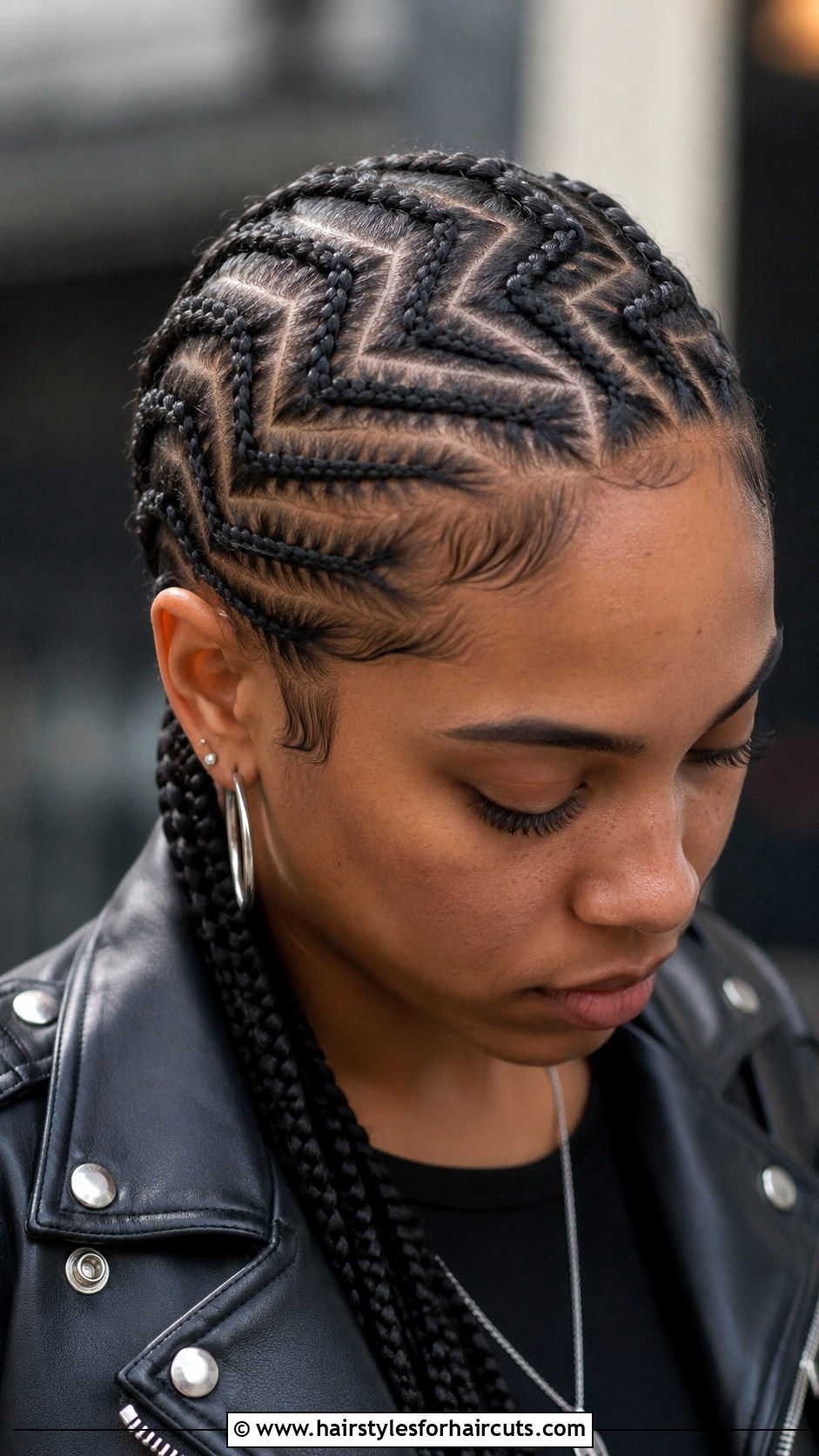 Zig Zag Cornrows - 25 cornrows hairstyles for black hair - 25 cornrows hairstyles for black hair