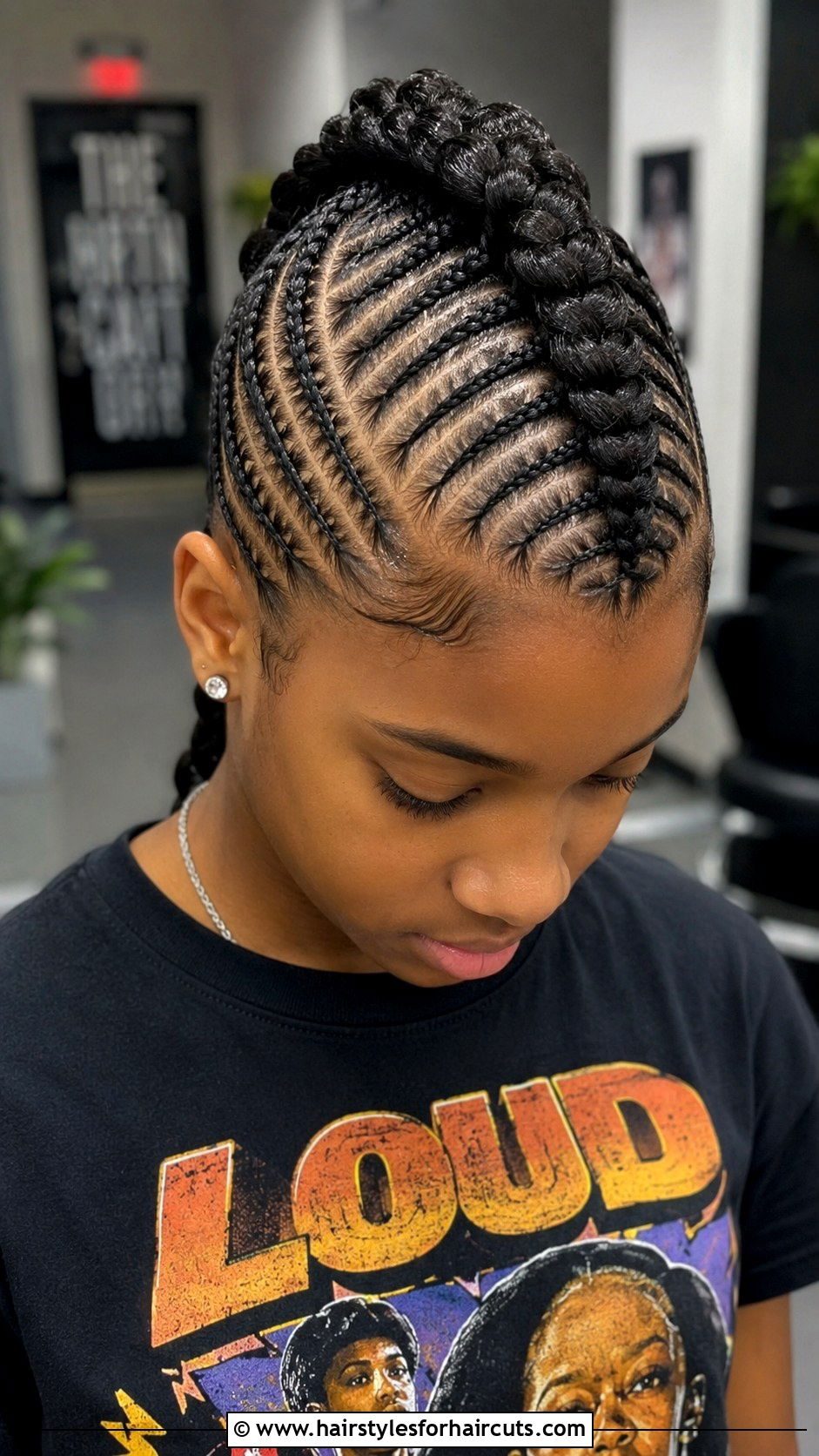 Zig Zag Cornrows - 25 cute hairstyles for black girls - 25 cute hairstyles for black girls