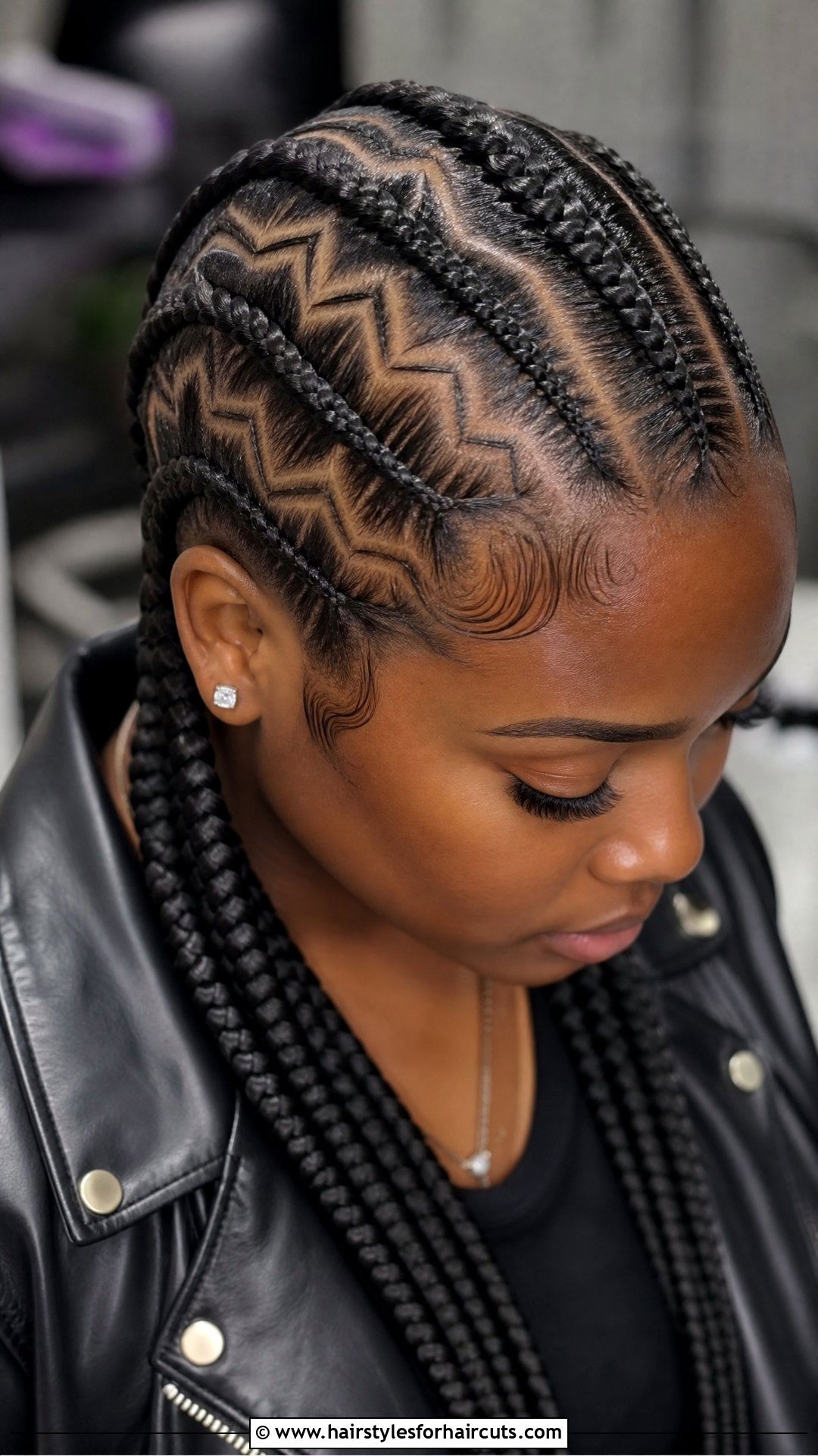 Zig Zag Cornrows - 25 corn roll hairstyles - 25 corn roll hairstyles