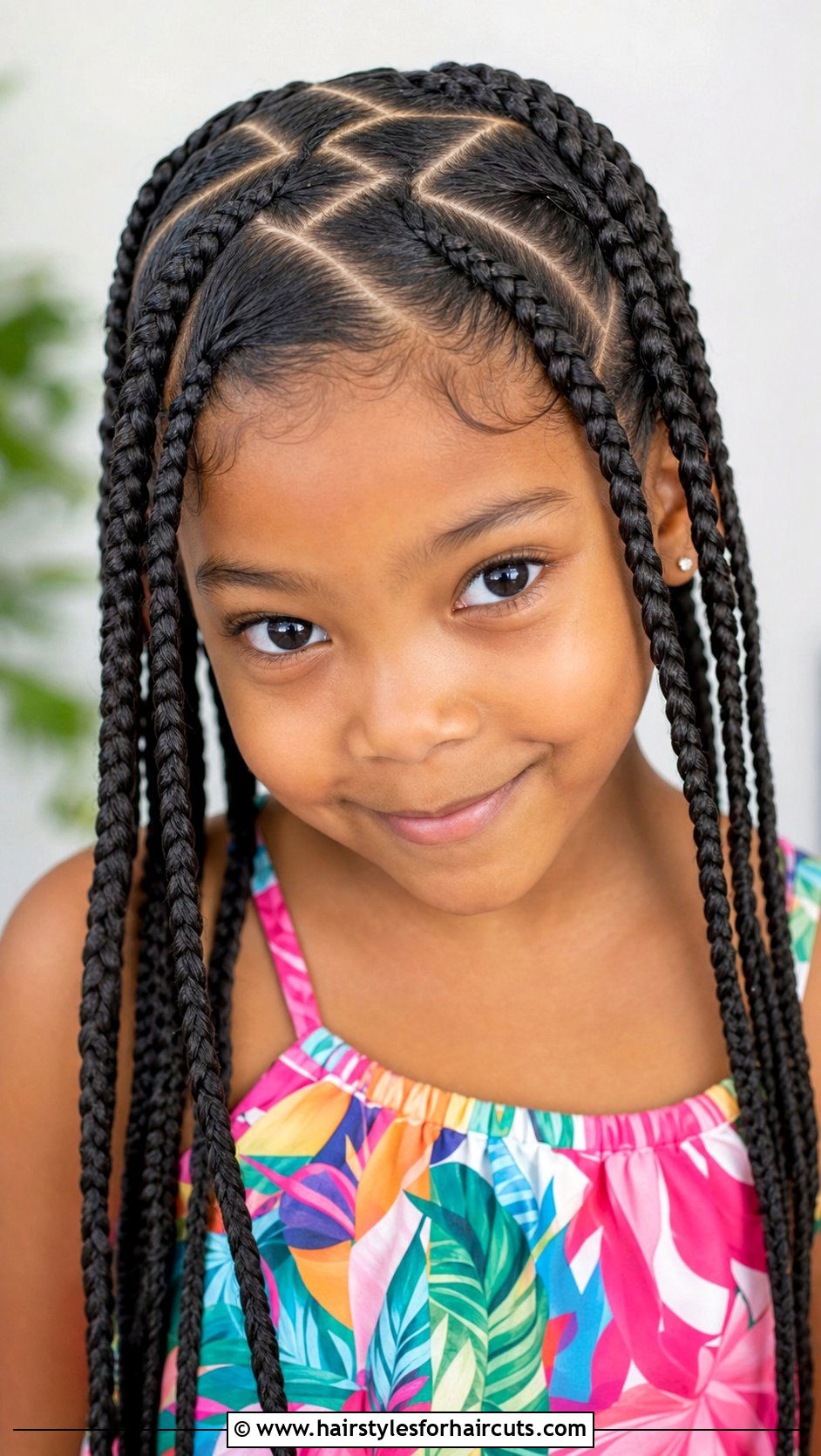 Zig Zag Part Braids - 25 braided hairstyles for little girls - 25 braided hairstyles for little girls