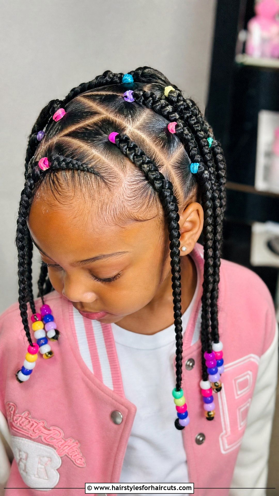 Zig Zag Part Braids - 25 little black girl hairstyles - 25 little black girl hairstyles