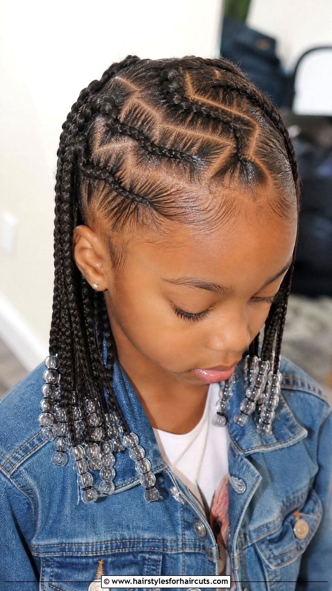 Zig Zag Part Cornrows - 25 corn roll hairstyles for little girl - 25 corn roll hairstyles for little girl