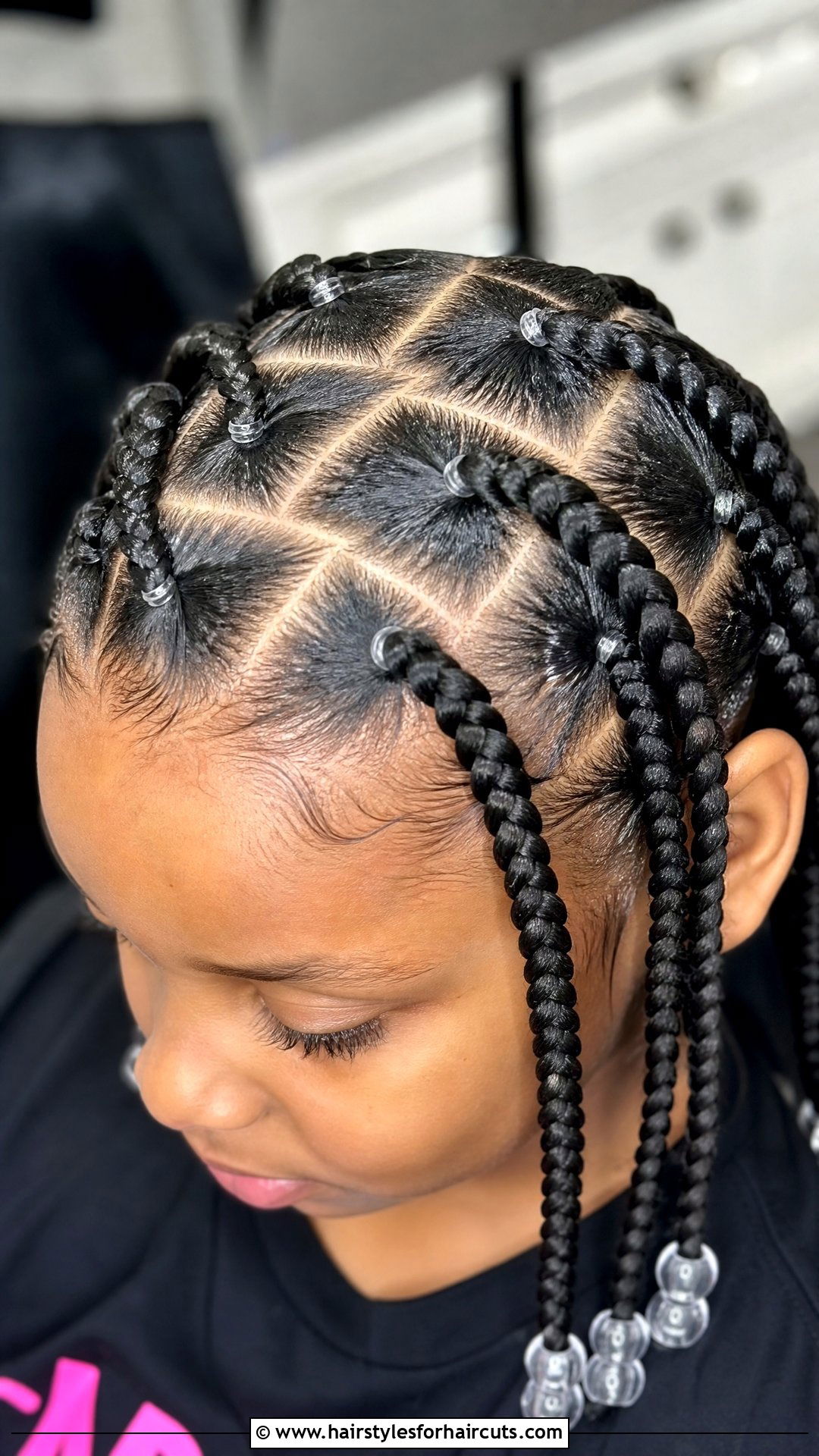 Zig Zag Part Cornrows - 25 cute hairstyles for black girls natural hair - 25 cute hairstyles for black girls natural hair