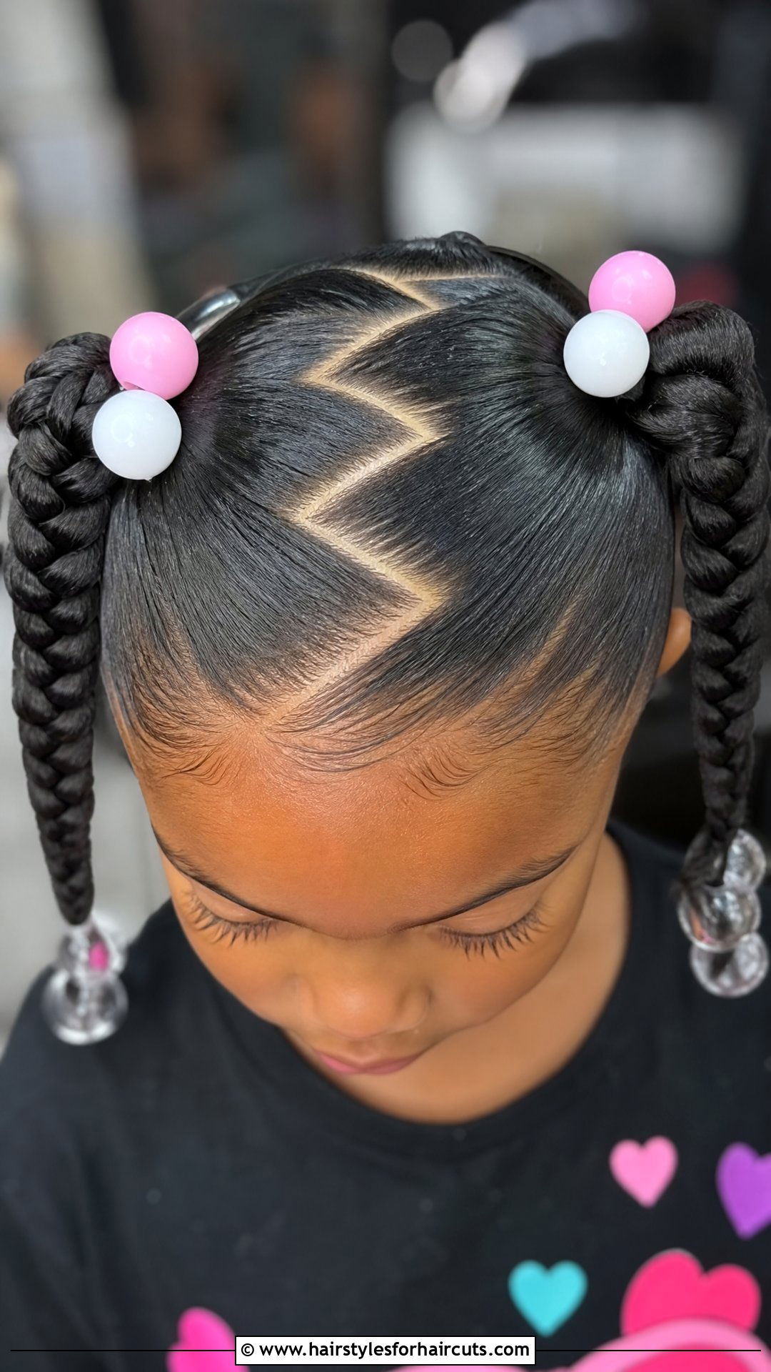 Zig Zag Part Pigtails Kid Girl Hair - 25 easy hairstyles kid girl rockstar hair - 25 easy hairstyles kid girl rockstar hair
