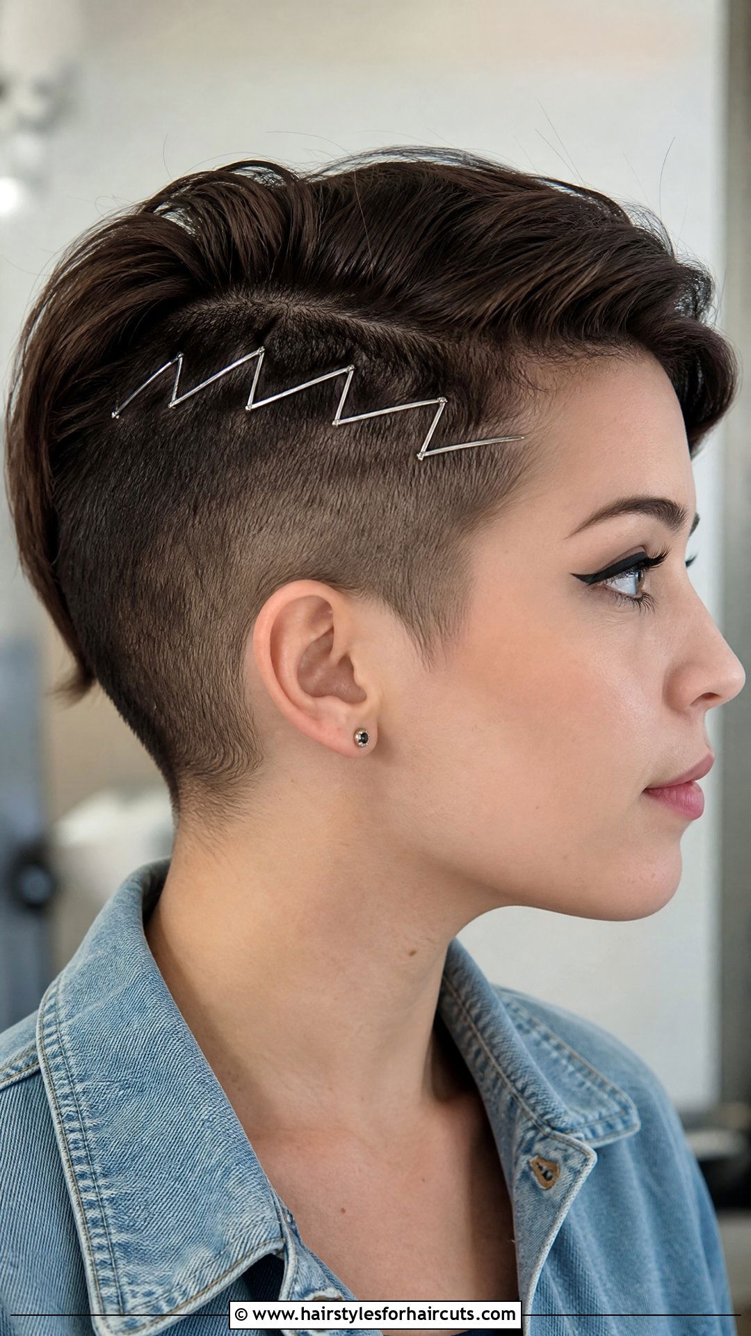Zigzag Bobby Pin Short Hair - 25 short hair bobby pin hairstyles - 25 short hair bobby pin hairstyles