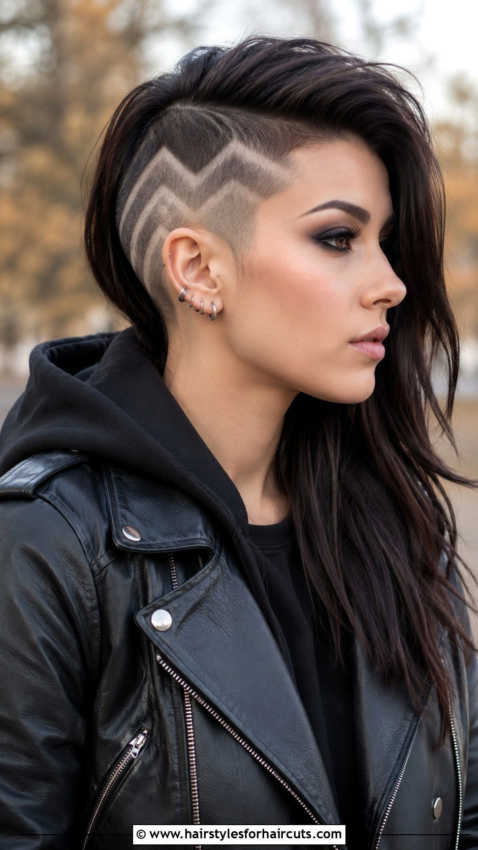 Zigzag Line Undercut - 25 lines in haircuts - 25 lines in haircuts