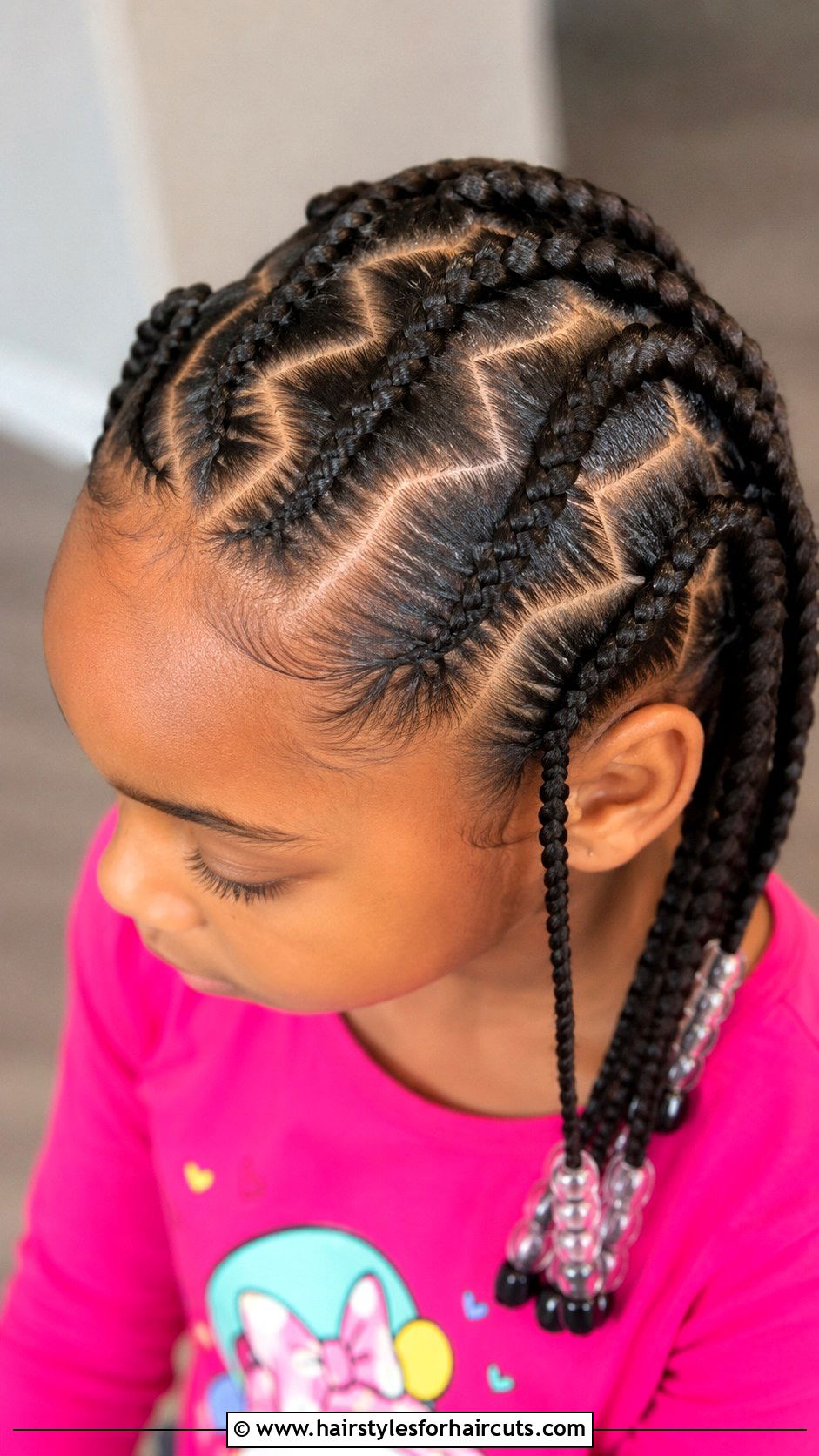 Zigzag Part Cornrows - 25 black kids hairstyles - 25 black kids hairstyles