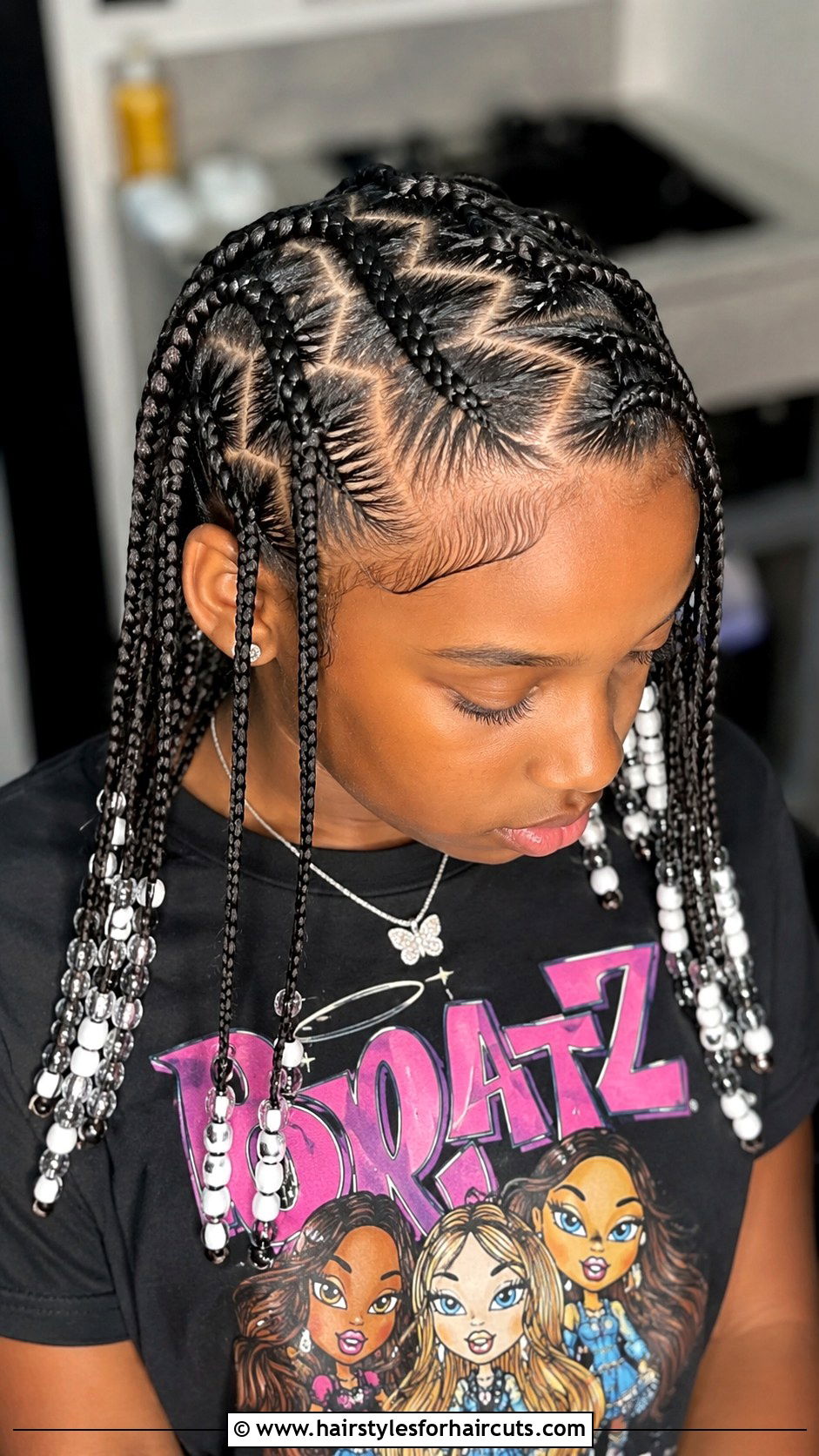 Zigzag Part Cornrows - 25 black girls hairstyles for kids - 25 black girls hairstyles for kids